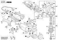 Bosch 0 601 855 493 Gws 26-180 H Angle Grinder 230 V / Eu Spare Parts